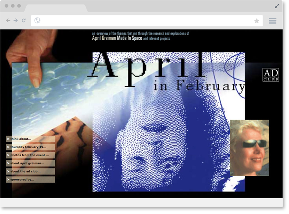 April Greiman in Champaign event website